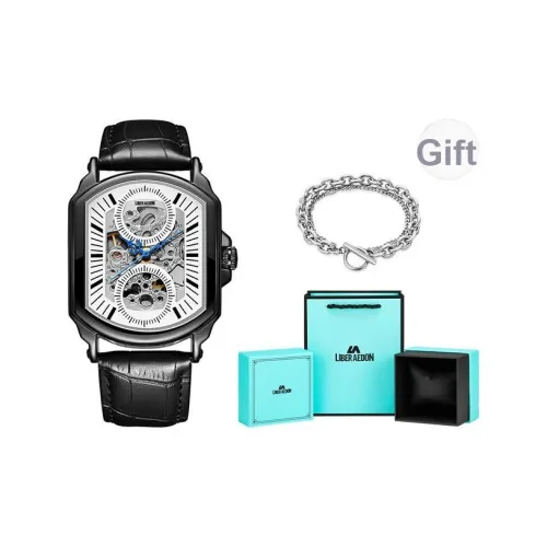 LIBER AEDON Наручные часы Механический механизм Череп Циферблат Мужские часы