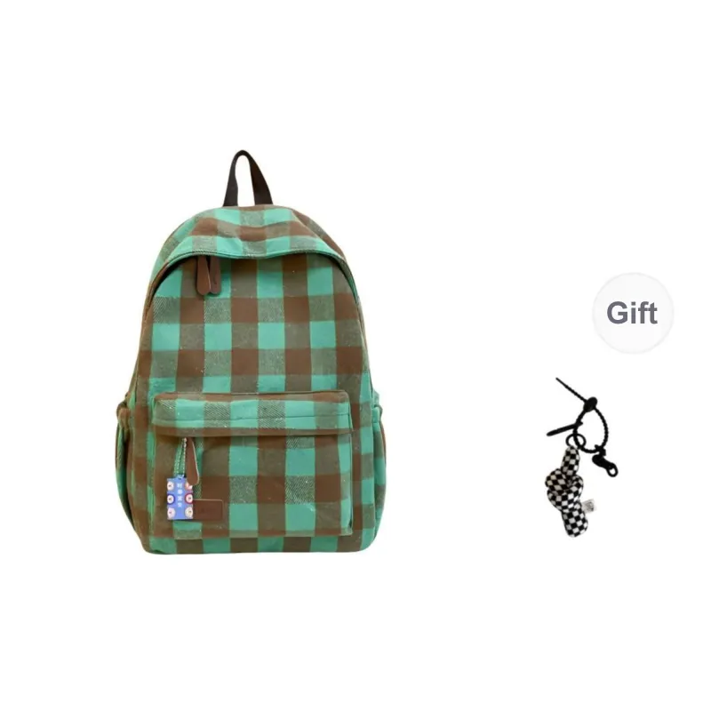 Yalu Nylon Backpack Unisex Black/Red/Blue/Green/Coffee-9