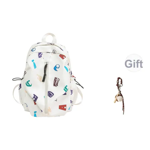 GOBLIN SHARKS 1759 Nylon Рюкзак Маленький Унисекс Белый Черный