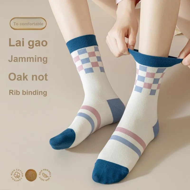 XXLLG Mid Calf Socks Women's 5 Pack-6