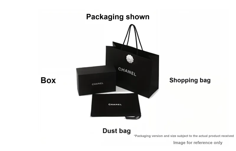 CHANEL Embossed Calfskin With Grains Card Holder Women's Black-3
