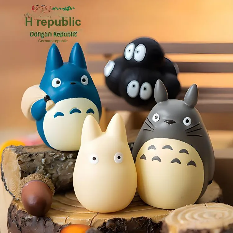 XIANGZIGONGHEGUO Mini Plastic Ghibli My Neighbor Totoro Studio Ghibli Chibi Figures-3
