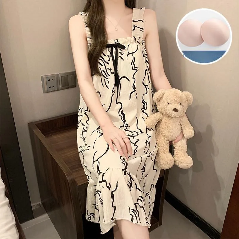 Ta Yan Nightgown Women's Apricot-4