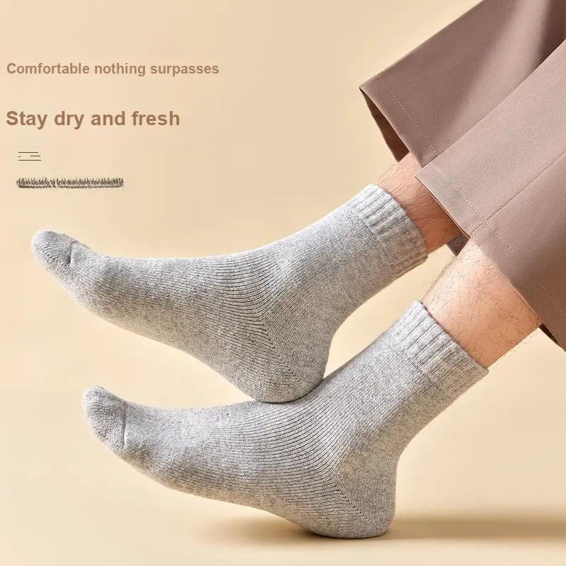 MIIOW Mid Calf Socks Men's Box 5 Pack-2
