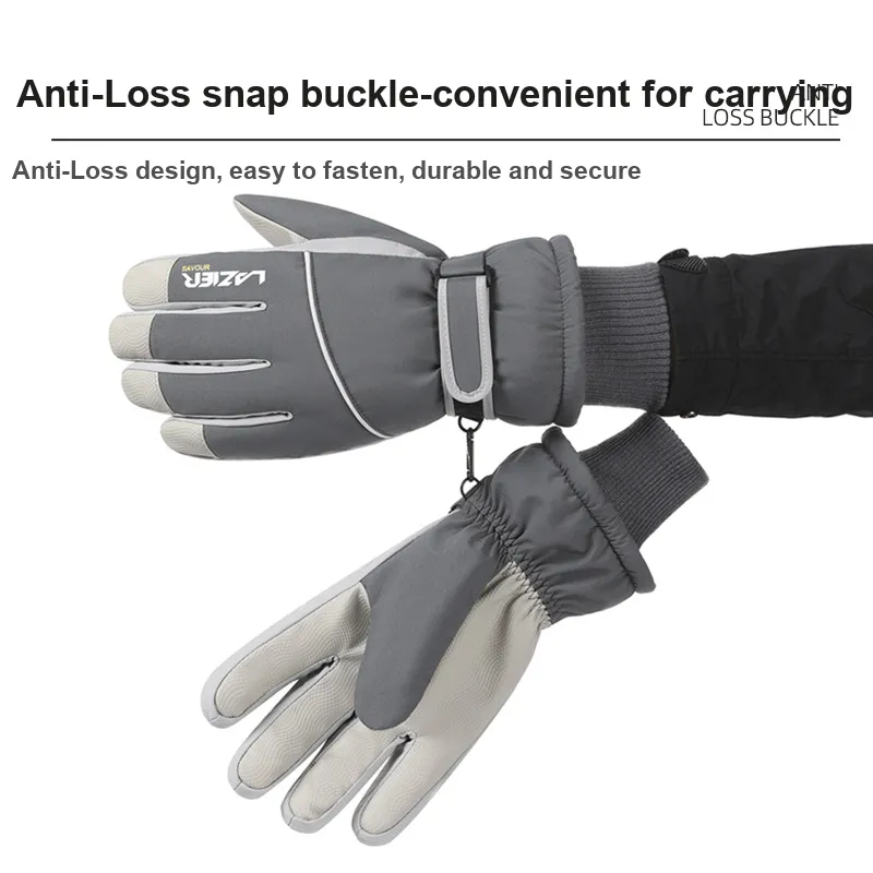 TANLU Ski Gloves Insulated For Cold Weather Outdoor Gloves Unisex-2