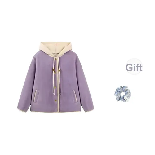 KYKW Фиолетовая резинка для волос Розыгрыш Женские пуховики