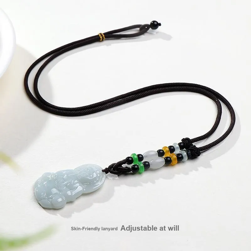 With The Heart Of The Jade Bean Type Jadeite Necklaces Women's-9