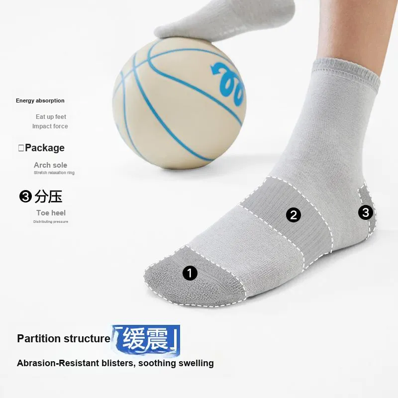 HLA Mid Calf Socks Men's 5 Pack-4