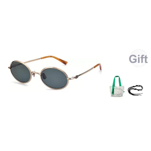 Fakeme Металл OVAL SUNGLASSES Унисекс Золотой