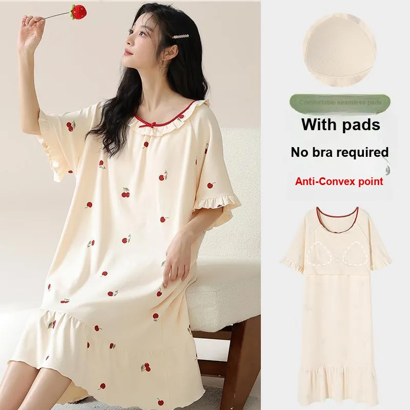 William Nightgown Women's Apricot-1