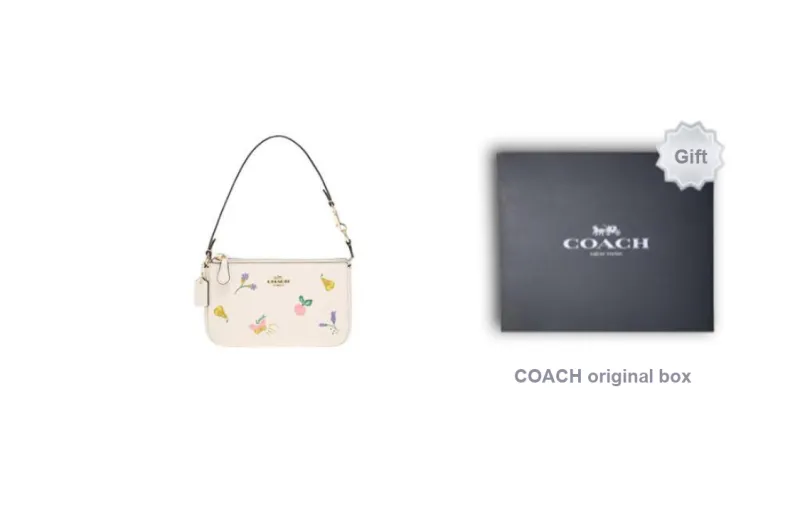 COACH Nolita Cow Leather Mahjong Bag Shoulder Bag Handbag Shoulder Bag Women's White-7