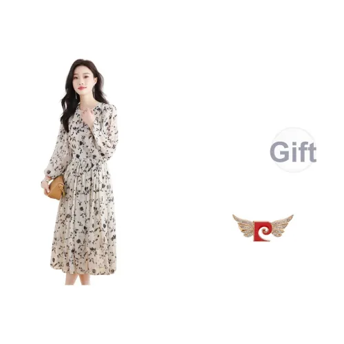 PIERRE CARDIN Длинное платье с длинными рукавами женское