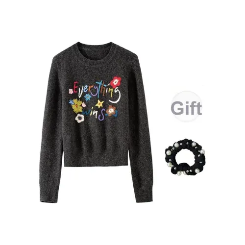 WUSHANSHAN Серый + Резинка для волос С подарками Женские Трикотаж