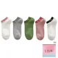 White Pink-Gray-Green-Pink-White[Embroidery Cotton Socks]