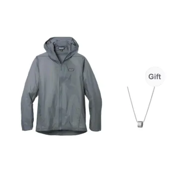 Patagonia Jacket Men's Plume Gray Comes With Necklace