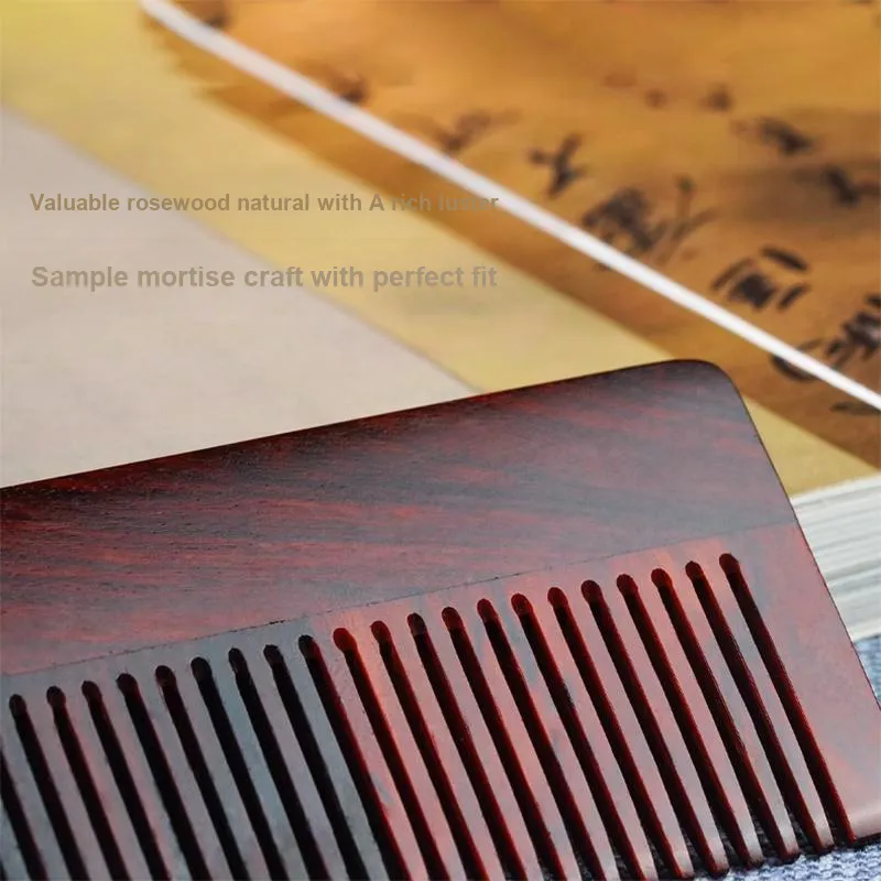 DALONG Rosewood Square Wooden Comb Women's-2