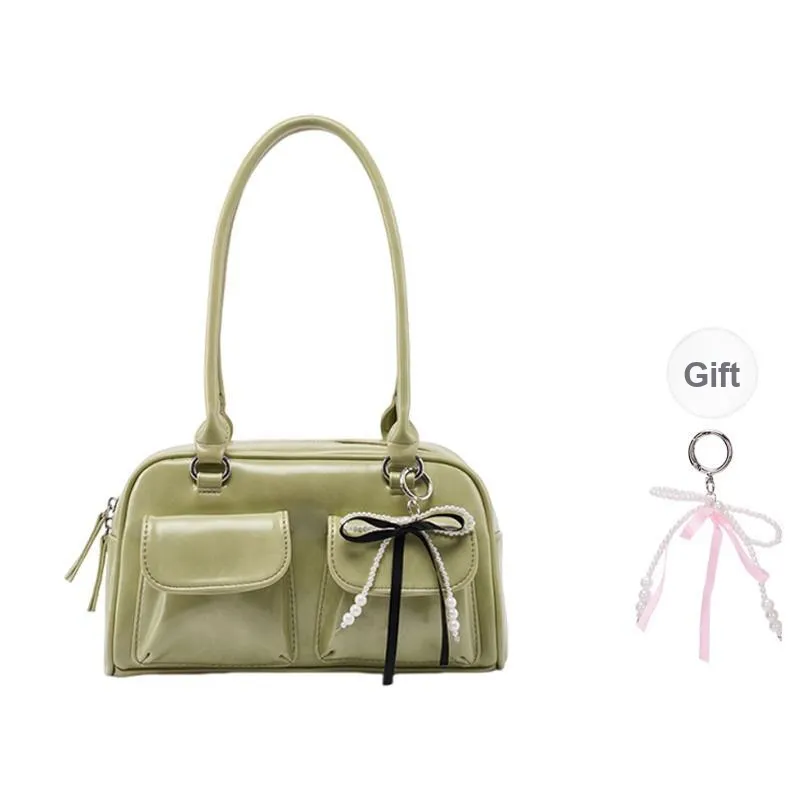 Old Man's Head Polyurethane Synthetic Leather Shoulder Bag Women's Multicolor-4