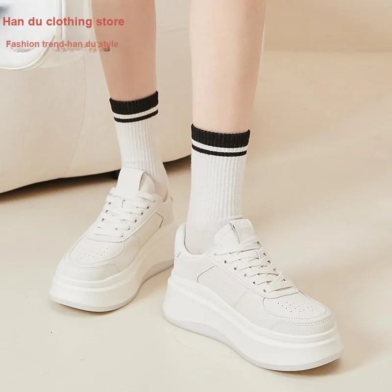 HSTYLE Low-Top Skateboard Shoes Women's White-7