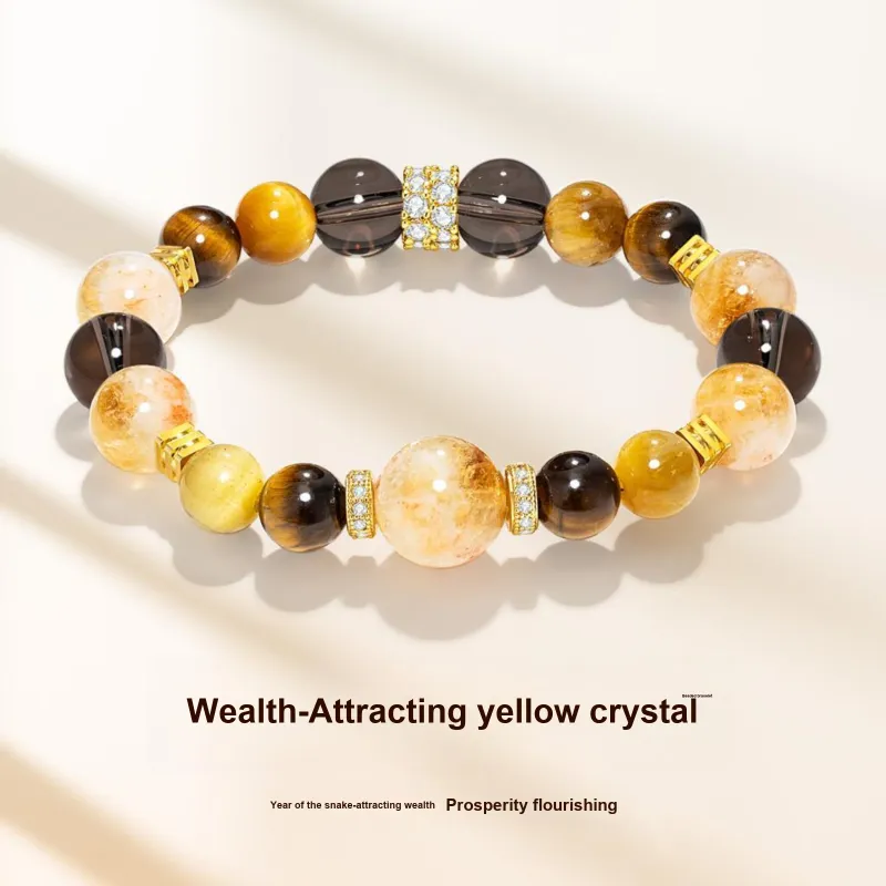 Jodie&Kevin Natural Citrine Bracelets Unisex-3