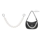 2.0cm Wide Pearl Infinity Silver 38cm