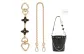 [Gold]Four-Leaf Clover Extender Chain 16cm+Decorative Chain
