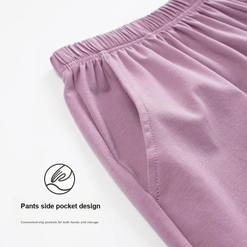 GOSO Pajama Pants Women's Gray Purple-2