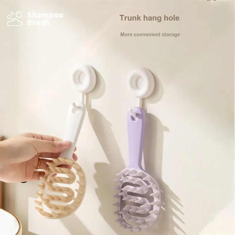 Malian Dry And Wet Dual Use Long Handle Shampoo Comb Home Use Long Hair Straightener Tool-7