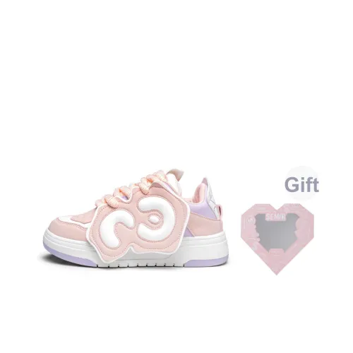 SEMIR Низкий Топ Скейтборд Кроссовки Женские Розовый Фиолетовый