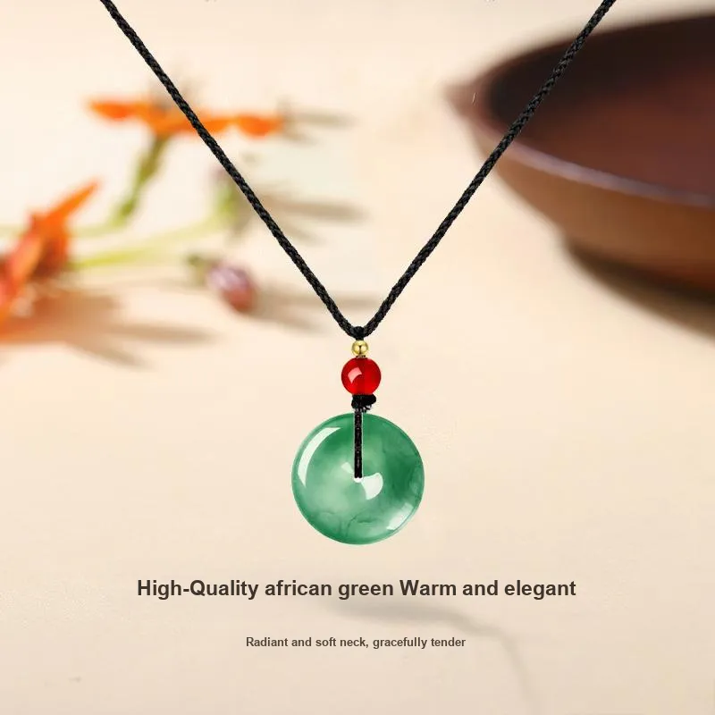 MISS TOOYA African Emerald Necklaces Unisex-2