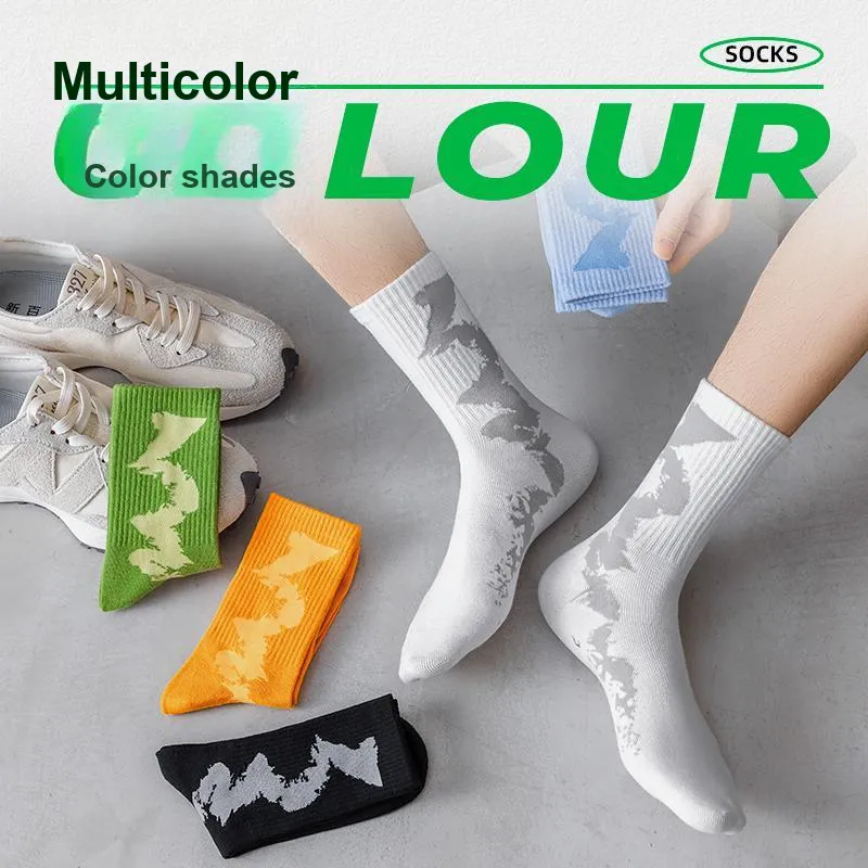 Cotton Gene Mid Calf Socks Men's 4 Pack-17