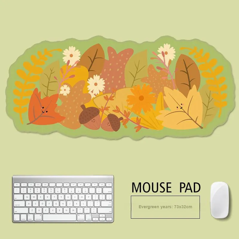 Beams Cartoon Irregular Shape Refreshing Plant Gaming Office Mouse Pad Niche Leaf Pinecone Mouse Pad-9