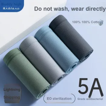 Badigao Disposable Underwear Men's Shopping Bag Combo Set