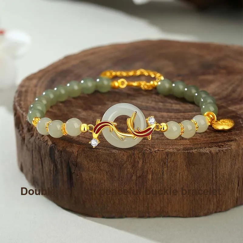 VANA Hetian Jade Pale Greenish White Jade Women's-1