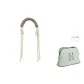 Light Green Woven Shoulder Strap with Silver-Tone Buckle