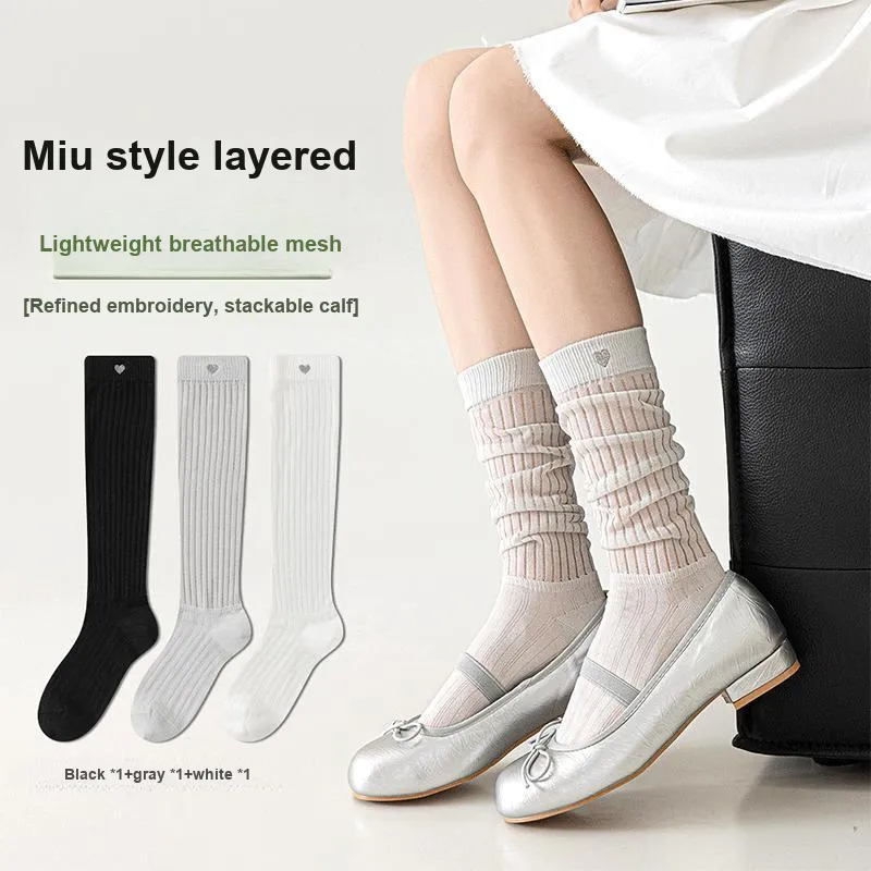 MIZU Knee High Socks Women's 3 Pack-1