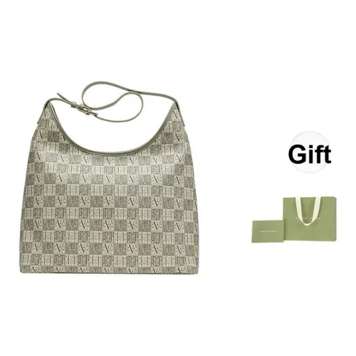 VANESSA HOGAN Монограмма PVC Сумка через плечо Женская Зеленая