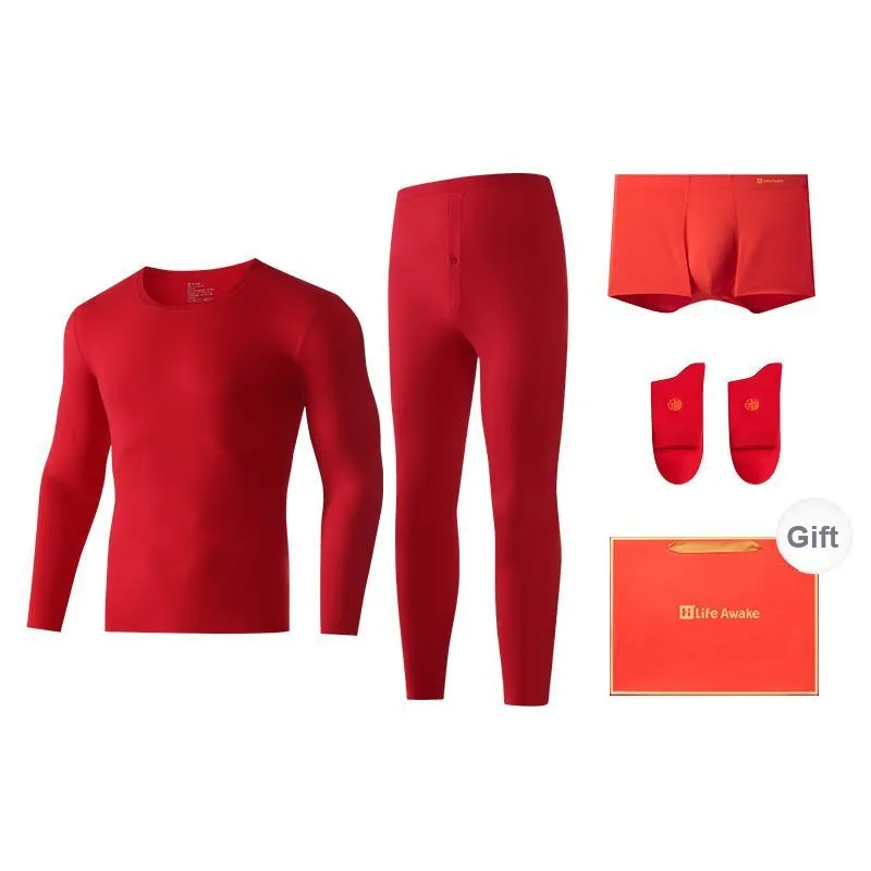 HLA Thermal Set Unisex Gift Box Set Red-0
