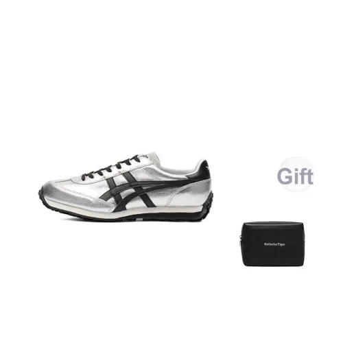 Onitsuka Tiger Edr 78 Устойчивый к истиранию Низкий Топ Casual Унисекс Серебристый Черный