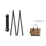 (Black) Mollie 25 Shoulder Strap (2 Pack)+Black-Pressure Relief Shoulder Pads (New Version More Invisible)