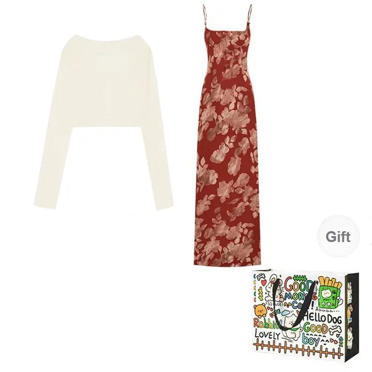 ZVJH Two Piece Skirt Sets Women's-1