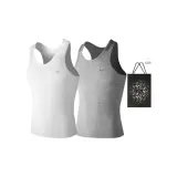 Fits Well 2 Pack (White+Heather Gray) 2 Pcs, Easy to Wash!