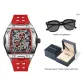 Silver Red[Free Fashion Sunglasses]