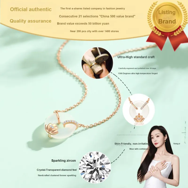 CHAOHONGJI Natural Chalcedony Necklaces Women's-5