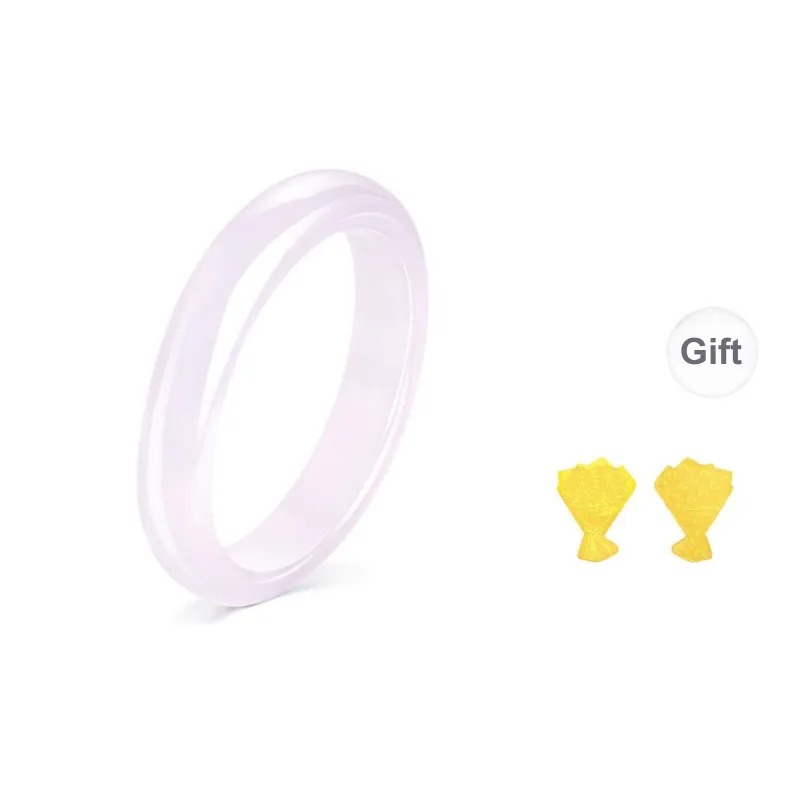 JINLIUFUJIXIANG Chalcedony Bangles Women's-0