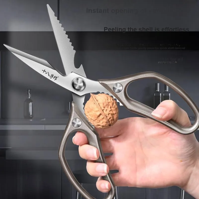 Eighteen Sons Cooking Food Scissors Solid Color, Household Scissors-4