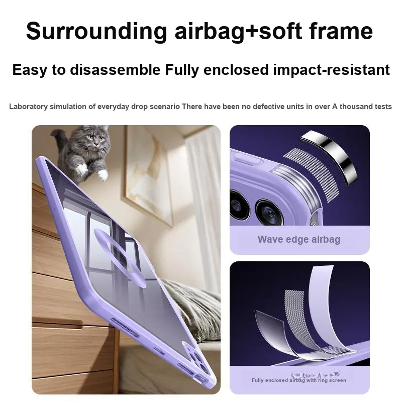 Lisen 360 Degree Rotation Compatible With IPad Air 5 Magnetic Tablet Protective Case With Pen Slot-34