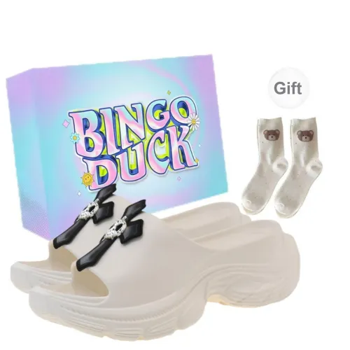 BINGO DUCK EVA Odor Resistant, Abrasion Resistant Slide Slippers Women's