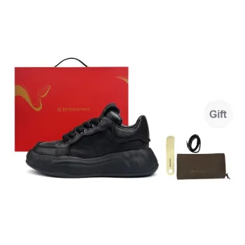 BOSSSUNWEN Stylish Skateboarding Shoes Men's Gothic Black