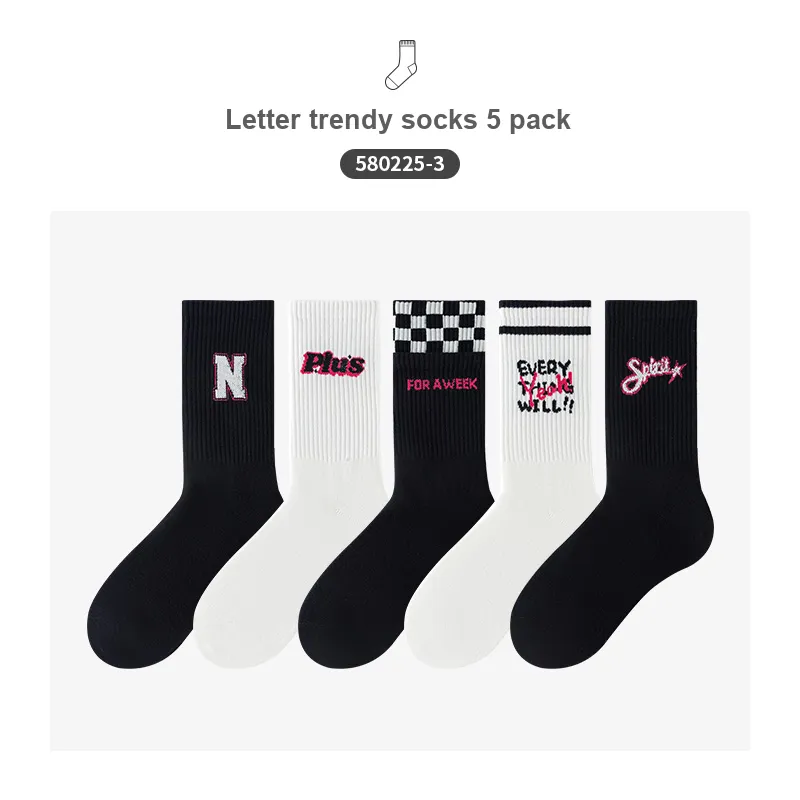 Caramella x Isku Mid Calf Socks Unisex 5 Pack-17
