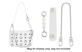 Luxury Care Artisan Workshop Metal Bag Shoulder Strap Women's Silver/Gold Tone/Black